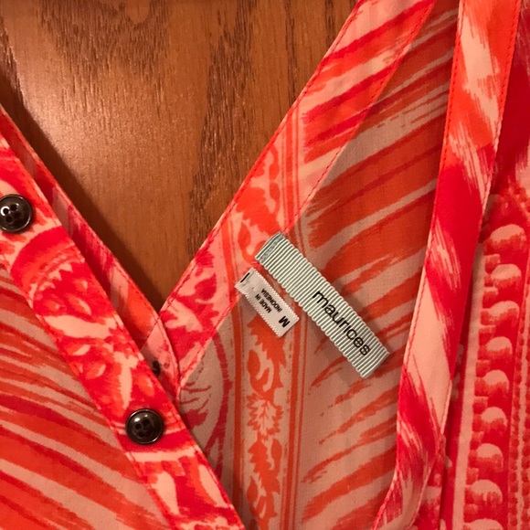 Maurices High/Low Dressy Summer Top M - Picture 3 of 3